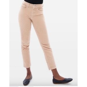 Everlane Corduroy Cord Ankle pants In Peachy Tan